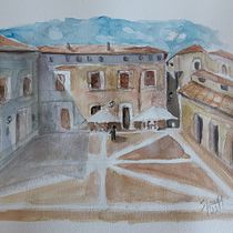 Il mio progetto del corso: Tecniche moderne di acquerello paesaggistico. Un progetto di Pittura e Pittura ad acquerello di Anna Spizzirri - 07.08.2022