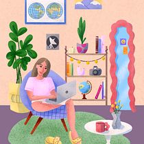 My project for course: Colorful Digital Illustration in Procreate. Un progetto di Illustrazione tradizionale, Disegno, Illustrazione digitale e Disegno digitale di anbarmina - 13.10.2022