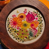 My project for course: Embroidery and Watercolor Basic Techniques. Painting, Watercolor Painting, Embroider, and Textile Design project by Candace Miller - 10.14.2022