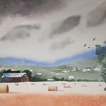 Mi proyecto del curso: Paisajes en acuarela: técnicas y herramientas experimentales. Projekt z dziedziny  Sztuki piękne,  Malarstwo i Malowanie akwarelą użytkownika Graziella Albore - 14.10.2022