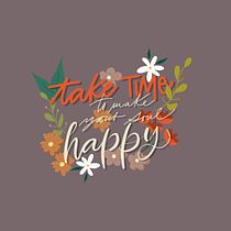 Il mio progetto del corso: Calligrafia e lettering di base con Procreate - take time to make your soul happy. Un progetto di Calligrafia, Instagram, Lettering digitale, Illustrazione tradizionale, Belle arti, H e lettering di Cristiana D’arco - 14.10.2022