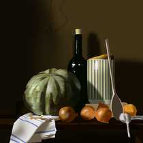 My project for course: Introduction to Digital Painting. Projekt z dziedziny  Sztuki piękne,  Malarstwo, Ilustracja c, frowa, R, sunek c, frow, Malarstwo c i frowe użytkownika mrnadmor - 14.10.2022