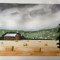 Mi proyecto del curso: Paisajes en acuarela: técnicas y herramientas experimentales. Projekt z dziedziny  Sztuki piękne,  Malarstwo i Malowanie akwarelą użytkownika Elizabeth Posada - 15.10.2022