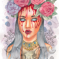 My project for course: Illustrated Portrait in Watercolor. Projekt z dziedziny Trad, c, jna ilustracja,  Sztuki piękne,  Malarstwo,  R, sunek, Malowanie akwarelą, Portret,  R, sunek art, st i czn użytkownika Fanny Johansson - 15.10.2022