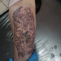 saturacion, texturas y control del color. Un progetto di Illustrazione tradizionale, Disegno, Illustrazione digitale, Design di tatuaggi e Disegno digitale di morteetdabo8 - 16.10.2022