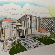 My project for course: Expressive Architectural Sketching with Colored Markers. Sketching, Drawing, Architectural Illustration, Sketchbook & Ink Illustration project by khbelhool - 10.14.2022
