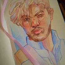 Vibrant Colored Pencil Portrait updated 23rd October 2022. Drawing, Portrait Drawing, Sketchbook, and Colored Pencil Drawing project by mariawqpie - 10.09.2022