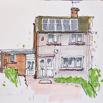 My project for course: Expressive Architectural Sketching with Colored Markers. Sketching, Drawing, Architectural Illustration, Sketchbook & Ink Illustration project by matnorman - 10.16.2022