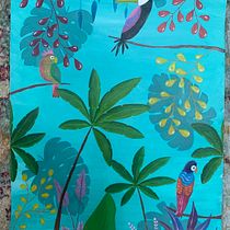 Meu projeto do curso: Pintura com tinta acrílica: crie peças coloridas e tropicais. Projekt z dziedziny  Malarstwo, Malarstwo akr, lowe, Ilustracja naturalist i czna użytkownika sofiapamendes2 - 29.09.2022