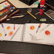 Kreatives Sketching mit Aquarell - Anfänger. Traditional illustration, Sketching, Creativit, Drawing, Watercolor Painting, and Sketchbook project by Nicole Sillner - 10.17.2022