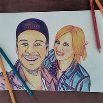 My project for course: Vibrant Portrait Drawing with Colored Pencils. Drawing, Portrait Drawing, Sketchbook, and Colored Pencil Drawing project by svenja199 - 10.17.2022