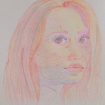 Il mio progetto del corso: Ritratti vivaci con matite colorate. Drawing, Portrait Drawing, Sketchbook, and Colored Pencil Drawing project by icasalegno - 10.17.2022