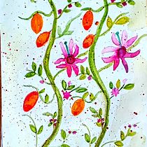 Mi proyecto del curso: Motivos para repetir. Un projet de Illustration traditionnelle, Création de motifs, Aquarelle , et Estampe de Alicia Ibaceta Fernández - 17.10.2022