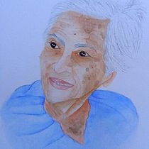 Meu projeto do curso: Retrato em aquarela a partir de uma fotografia. Traditional illustration, Watercolor Painting, and Portrait Drawing project by Patrícia de Oliveira Dias - 10.17.2022