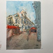 Mi proyecto del curso: Circulo de la Artes de Lugo, Galicia, Spain. Sketching, Drawing, Watercolor Painting, Architectural Illustration, Sketchbook & Ink Illustration project by acin1959 - 10.13.2022