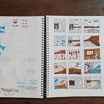 Meu projeto do curso: Criação de um livro sanfonado ilustrado. Traditional illustration, Editorial Design, Bookbinding, Children's Illustration, Narrative, and Picturebook project by Simone Schumacher - 10.17.2022