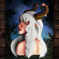 Mi proyecto del curso: Retratos digitales de fantasía con Photoshop. Un projet de Illustration traditionnelle, Dessin, Illustration numérique, Dessin de portrait, Dessin numérique , et Peinture numérique de ALEJANDRO ARCOS - 16.10.2022