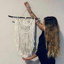 Mi proyecto del curso: Macramé para principiantes: explora el arte de los nudos. Un progetto di Design di accessori, Artigianato, Interior design, Interior Design, Fiber Art e Macramè di allandelizarraga - 18.10.2022