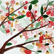 My project for course: Artistic Floral Watercolor: Connect with Nature. Ilustração tradicional, Pintura, Pintura em aquarela e Ilustração botânica projeto de mieramos - 24.10.2022