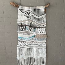 Mijn project van de cursus: Inleiding tot macramé: een decoratief wandtapijt maken Ein Projekt aus dem Bereich Makramee, Erweiterungsentwicklung, H, werk, Innendesign, Dekoration von Innenräumen, Weben und Textildesign von Gea Visser - 18.10.2022