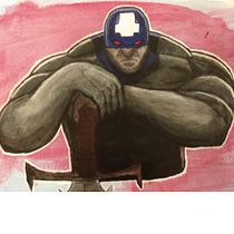 Mi proyecto del curso: Ilustración de personajes en acrílico CAZADOR. Traditional illustration, Character Design, Painting, Comic, Acr, and lic Painting project by Pablo Actis Lobos - 10.14.2022