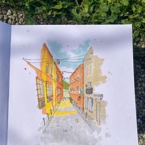 My project for course: Expressive Architectural Sketching with Colored Markers. Sketching, Drawing, Architectural Illustration, Sketchbook & Ink Illustration project by b_s - 10.18.2022