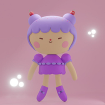 Mi proyecto del curso: Creación de personajes kawaii en 3D con Blender . Een project van Traditionele illustratie, Ontwerp van personages, Digitale illustratie,  3D-modellering y Manga van Jeni J Argaez - 18.10.2022