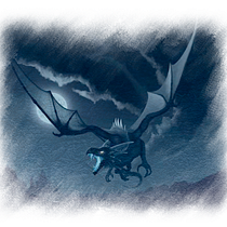 DRAGÃO ALADO. Ilustração tradicional, Design gráfico, Design de produtos, Ilustração digital, e Marketing digital projeto de Fabiano H Santos - 17.04.2022