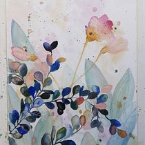 My project for course: Artistic Floral Watercolor: Connect with Nature. Ilustração tradicional, Pintura, Pintura em aquarela e Ilustração botânica projeto de Lorraine McGuinness - 21.10.2022