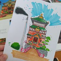 Meu projeto do curso: Desenho arquitetônico expressivo com marcadores coloridos. Sketching, Drawing, Architectural Illustration, Sketchbook & Ink Illustration project by tinemeder - 10.20.2022