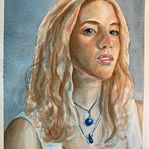 My project for course: Artistic Portrait with Watercolors. Fine Arts, Painting, Watercolor Painting, and Portrait Drawing project by Catherine - 10.21.2022