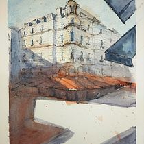 My project for course: Architectural Sketching with Watercolor and Ink. Sketching, Drawing, Watercolor Painting, Architectural Illustration, Sketchbook & Ink Illustration project by محمد مرزوق - 10.20.2022