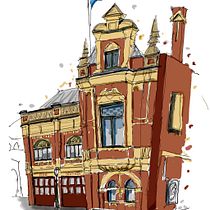 My project for course: Expressive Architectural Sketching with Colored Markers l. Sketching, Drawing, Architectural Illustration, Sketchbook & Ink Illustration project by Kim Lowe - 10.18.2022