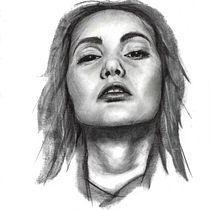 My project for course: Artistic Charcoal Portraiture: Creating Atmosphere. Ilustração tradicional, Artes plásticas, Desenho, Desenho de retrato, Desenho realista, e Desenho artístico projeto de Tony - 22.07.2022