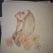 My project for course: Vibrant Portrait Drawing with Colored Pencils. Drawing, Portrait Drawing, Sketchbook, and Colored Pencil Drawing project by Louise Hatherall - 10.22.2022