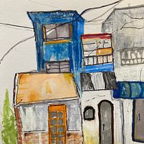 My project for course: Expressive Architectural Sketching with Colored Markers. Sketching, Drawing, Architectural Illustration, Sketchbook & Ink Illustration project by georgia_18 - 10.22.2022