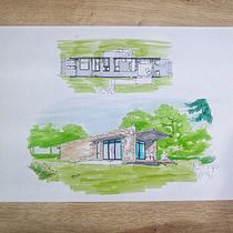 Meu projeto do curso: Ilustração artística de arquitetura à mão livre. Architecture, Pencil Drawing, and Architectural Illustration project by pettersoncarvalho9 - 10.22.2022