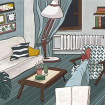 My project for course: Illustrated Stories with Procreate: Explore Brushes and Textures. Ilustração tradicional, Ilustração digital, Desenho digital, Sketchbook, e Narrativa projeto de Andjela Stevanovic - 22.10.2022