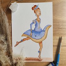 My project for course: Expressive Character Design with Watercolor & Dip Pen. Un progetto di Illustrazione tradizionale, Character design, Pittura, Bozzetti, Disegno, Pittura ad acquerello, Stor, telling, Disegno artistico, Illustrazione infantile e Narrativa di Elizabeth Dwyer - 23.10.2022