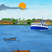 Illustration of Fort Kochi (India): My Project for Urban Illustration with Procreate. Un projet de Illustration traditionnelle, Esquisse , Illustration numérique, Peinture numérique , et Carnet de croquis de emus_colorworks - 22.10.2022