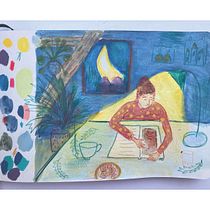 Mein Abschlussprojekt für den Kurs: Das Skizzenbuch als Erkundungsreise: Finde deinen Zeichenstil. Un proyecto de Ilustración tradicional, Bocetado, Creatividad, Dibujo, Pintura a la acuarela, Sketchbook y Pintura gouache de antonia_lustig - 23.10.2022