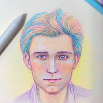 Mi proyecto del curso: Dibujo de retratos llamativos con lápices de colores. Un proyecto de Dibujo, Dibujo de Retrato, Sketchbook y Dibujo con lápices de colores de laura_akm - 23.10.2022