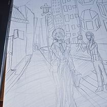 My project for course: Basic Principles of Drawing People from Imagination. Traditional illustration, Fine Arts, Sketching, Pencil Drawing, Drawing, Artistic Drawing, and Figure Drawing project by Naomi Jo - 10.24.2022