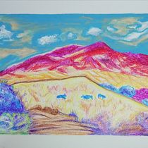 My project for course: Landscapes with Oil Pastels and Crayons: Playing with Light. Traditional illustration, Fine Arts, Pencil Drawing, Drawing, and Artistic Drawing project by Simon Barker - 10.24.2022