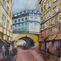 My project for course: Architectural Illustration with Watercolor. Un projet de Illustration traditionnelle, Esquisse , Dessin, Aquarelle, Illustration architecturale , et Carnet de croquis de Mircea G - 22.10.2022