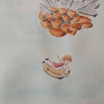 My project for course: Whimsical Illustrations with Watercolor. Traditional illustration, Drawing, Watercolor Painting, Children's Illustration, Narrative, and Editorial Illustration project by Emma Miller - 10.24.2022