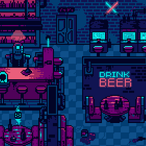 The Bar Scene and an Experimental Twine. Video Games, Script, and Game Design project by Abhishek Sam - 10.21.2022