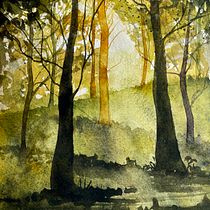 My project for course: Dreamy Watercolor Landscapes: Paint with Light. Un projet de Peinture , et Aquarelle de michelemarmotte - 24.10.2022