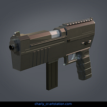 Mi proyecto del curso: Creación de props realistas para videojuegos (Pistola Modular). Un progetto di 3D, Modellazione 3D, Videogiochi e Progettazione di videogiochi di inquisidor_140 - 22.10.2022