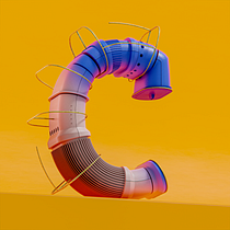 Make same C with different taste. Projekt z dziedziny 3D,  Modelowanie 3D,  Projektowanie 3D, Liternictwo c, frowe i  Lettering 3D użytkownika Mustafa Khaled - 24.10.2022